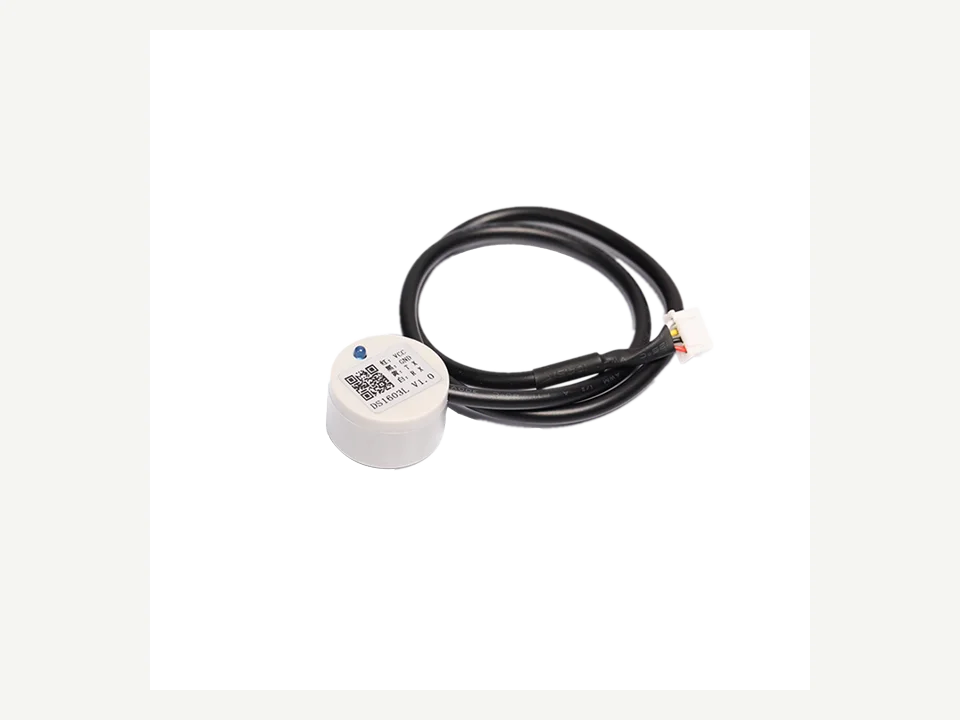 DS1603 超聲波液位傳感器實物圖，已通過 ThinkLink EdgeBus 對接