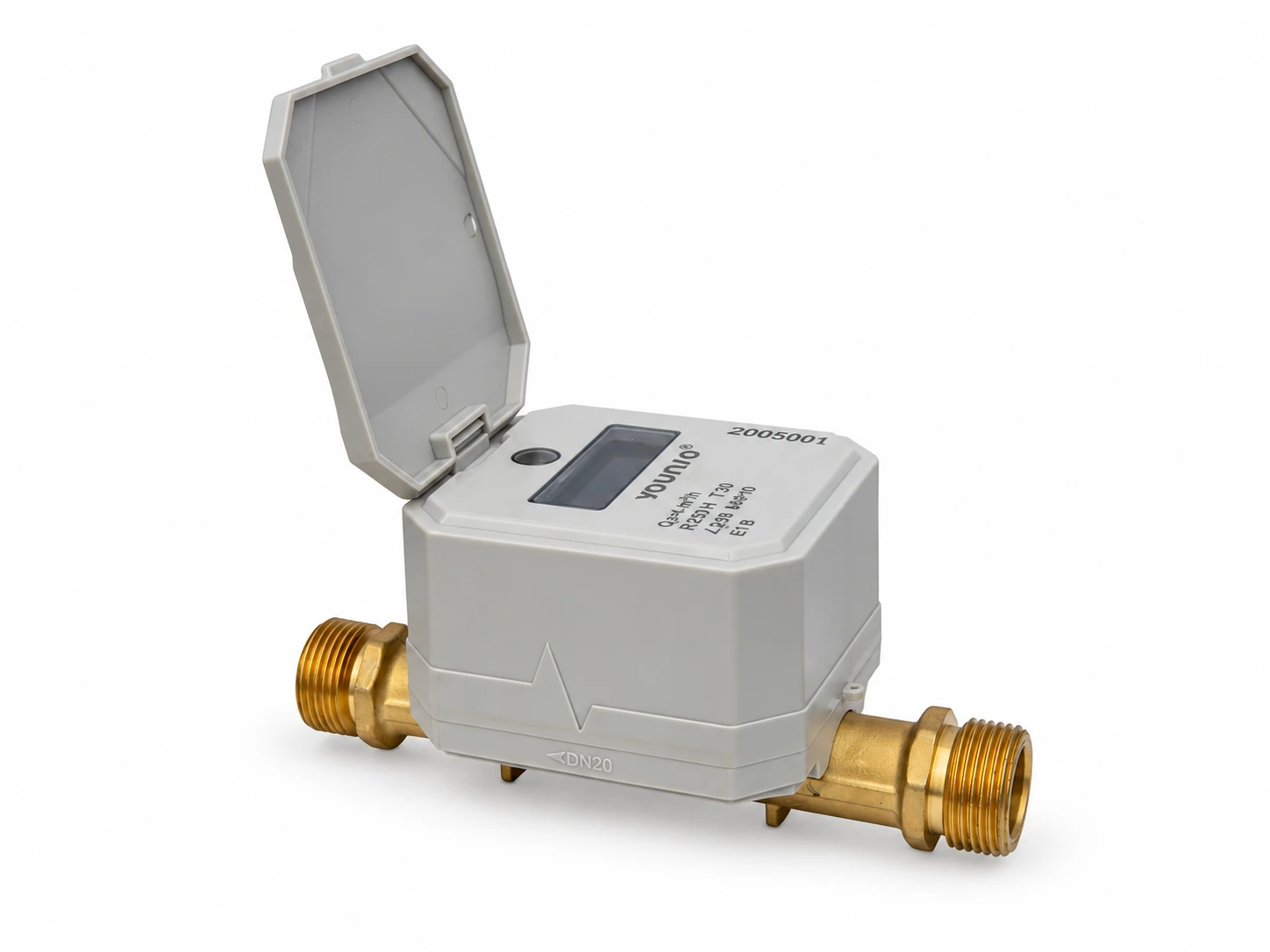 Hardware representativo de YOUNIO LoRaWAN Contador de agua LoRaWAN con válvula