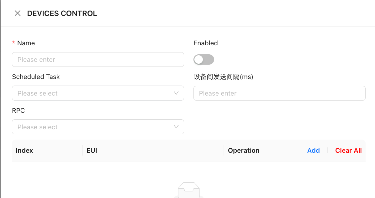 Device Action Configuration