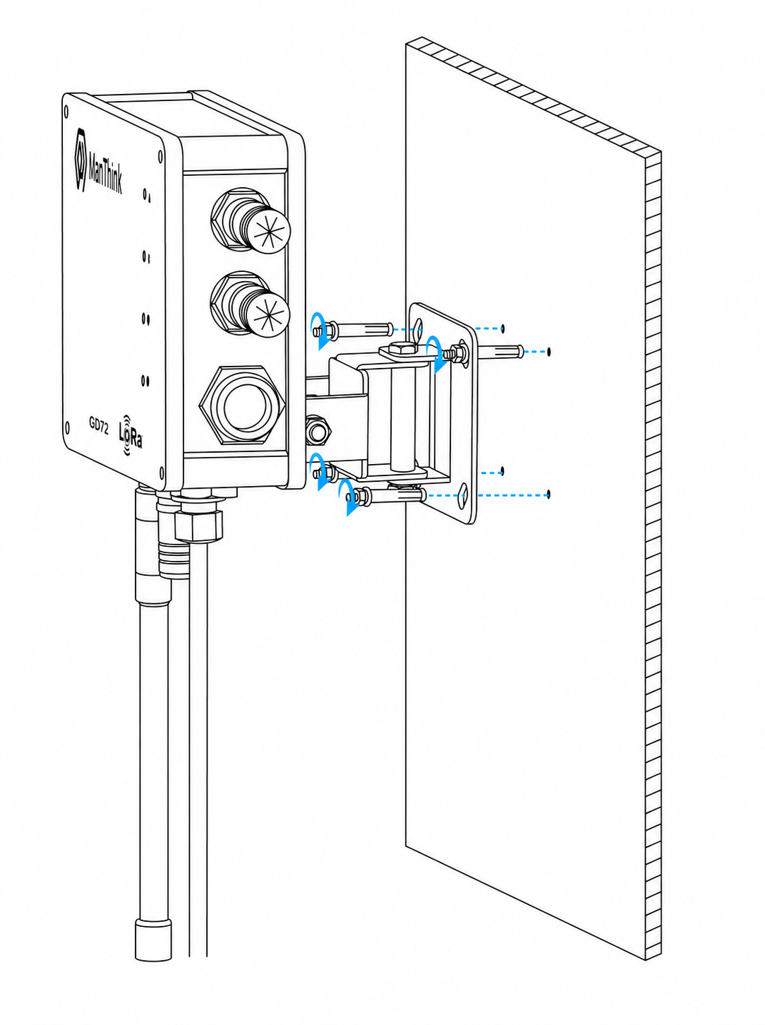 GD72 wall mounting