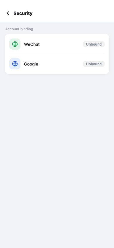 ThinkLink APP security settings